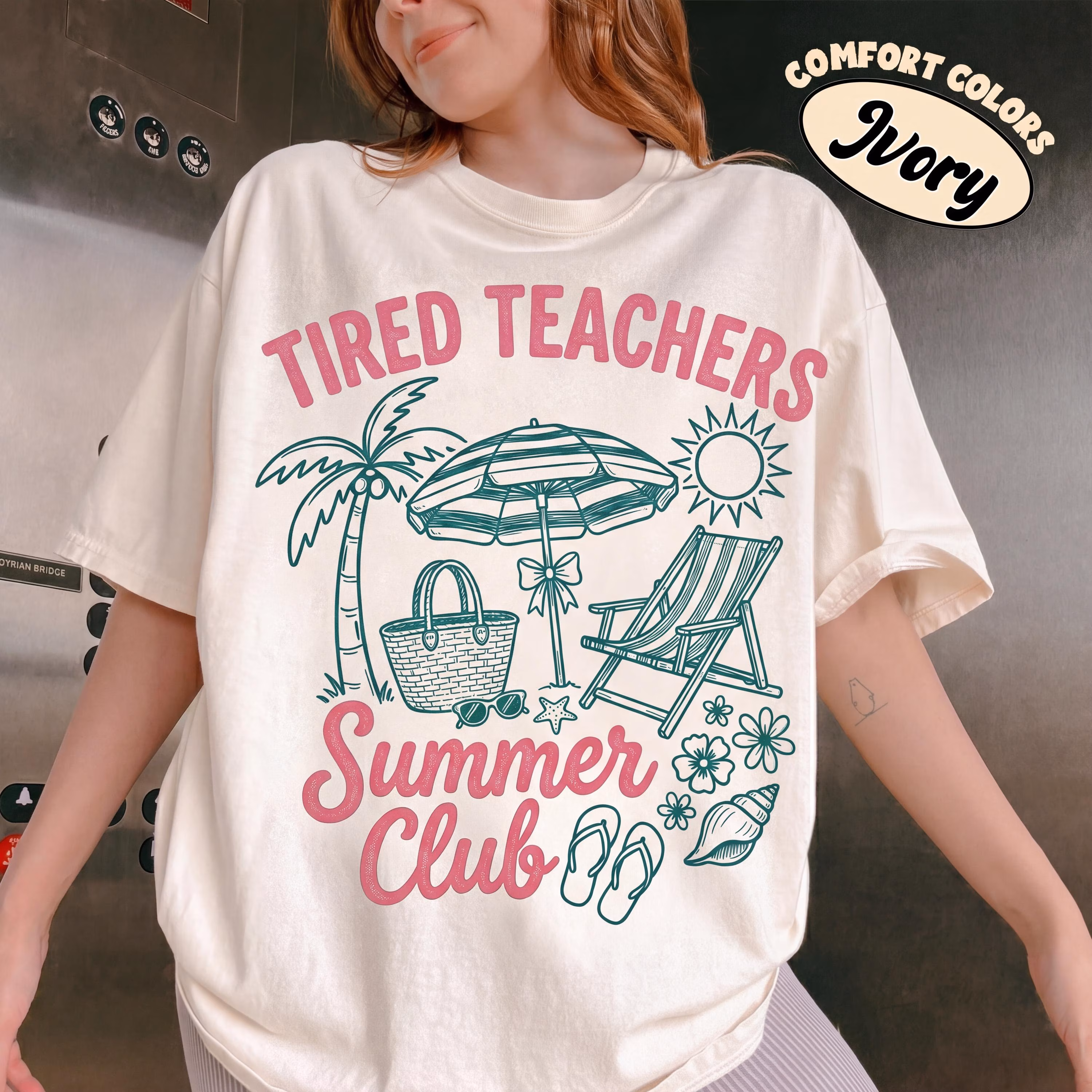 Preppy Teacher Summer Shirt, Coquette Bow Last Day of School Gift, End of Year Teacher Tshirt, Striped Schools Out Summer Vacation Tee