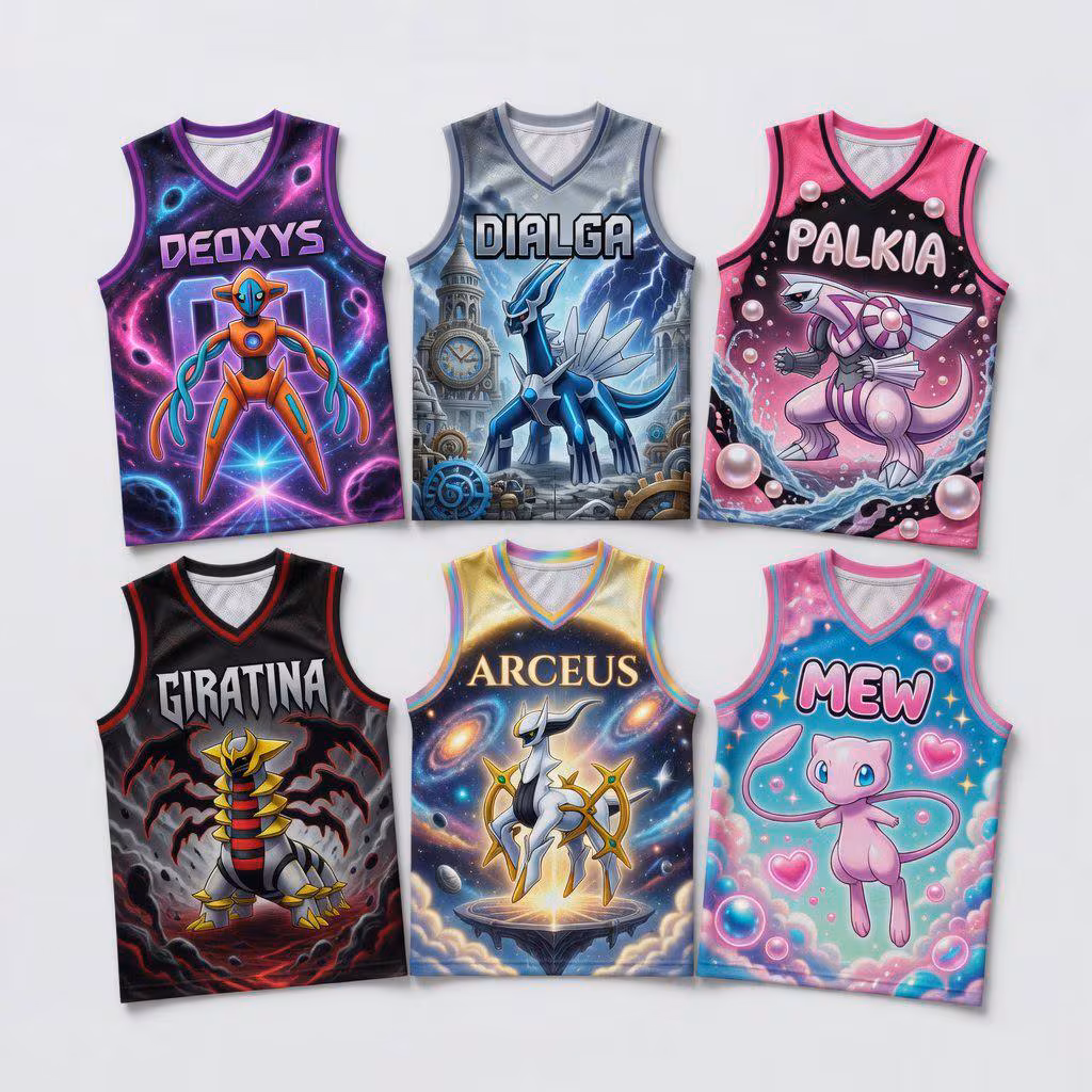 Anime Monster Basketball Jersey, Game Inspired Sleeveless Sports Shirt, Kids Youth Team Jersey, Custom Gamer Birthday Gift