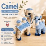Camel Crochet Pattern PDF, Amigurumi Camel Pattern, Crochet Animal Tutorial, DIY Plush Camel,  Digital Download
