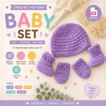 Baby Hat Boots and Mitten Crochet Pattern PDF, Newborn Crochet Set Pattern, Baby Gift Crochet Tutorial, Infant Hat Pattern,  Digital Download