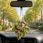 Purple Flower Hanging Basket Crochet Pattern PDF, Trailing Plant Pattern, Amigurumi Hanging Planter, Floral Home Decor Digital Download - Image 5
