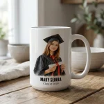 Personalized Graduation Mug, Custom Graduate Photo Mug, Class of 2026 Gift, Graduation Keepsake, College Graduate Mug, Custom Name Mug