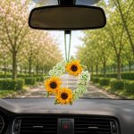 Sunflower Wreath Crochet Pattern PDF, Hanging Sunflower Wreath Crochet Pattern, Floral Door Wreath Pattern, Amigurumi Decor Digital Download - Image 3