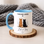 Personalized Angel Pet Memorial Mug Forever Loved Dog and Cat Loss Coffee Cup Custom Name Sympathy Keepsake Gift for Pet Lovers - Image 3