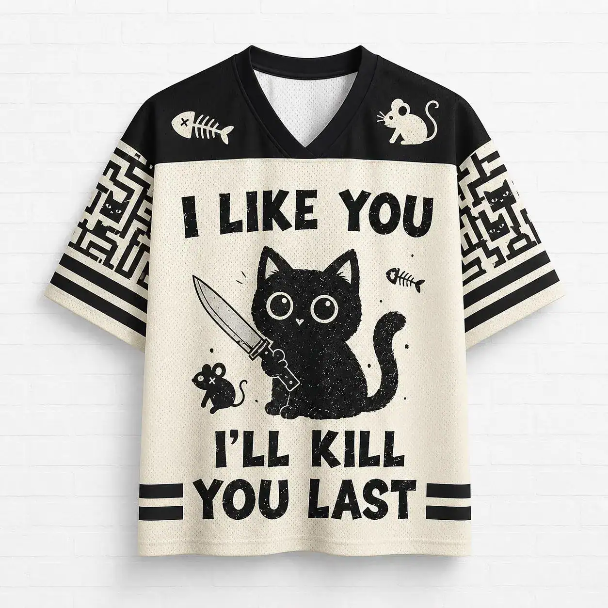 I'll Kill You Last Cat Hockey Jersey