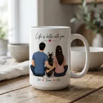 Personalized Pet Family Gifts for Cat Owners Family Pet Portrait Keepsake Gifts for Dog Owners Pet Mugs Family Portrait Memorial Gift - Image 2