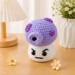 Purple Mushroom Crochet Pattern, Cute Mushroom Amigurumi PDF Pattern, Kawaii Plush Toy, Woodland Decor, Beginner Friendly DIY Digital Download - Image 2