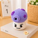 Purple Mushroom Crochet Pattern, Cute Mushroom Amigurumi PDF Pattern, Kawaii Plush Toy, Woodland Decor, Beginner Friendly DIY Digital Download - Image 3