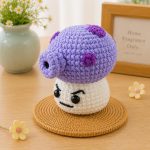 Purple Mushroom Crochet Pattern, Cute Mushroom Amigurumi PDF Pattern, Kawaii Plush Toy, Woodland Decor, Beginner Friendly DIY Digital Download - Image 5