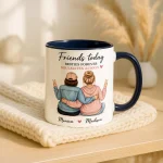 Personalized Best Friend Mug, Custom Bestie Gift for Her, Friendship Gifts for Women Friends, Long Distance Best Friend Gift Sister Birthday - Image 5