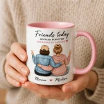 Personalized Best Friend Mug, Custom Bestie Gift for Her, Friendship Gifts for Women Friends, Long Distance Best Friend Gift Sister Birthday - Image 4