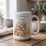 Personalized Chapter Gifts Mug, Birthday Gifts for Women, Milestone Gifts for Her, Bookish Gifts for Readers Women, Mug Birthday Gift