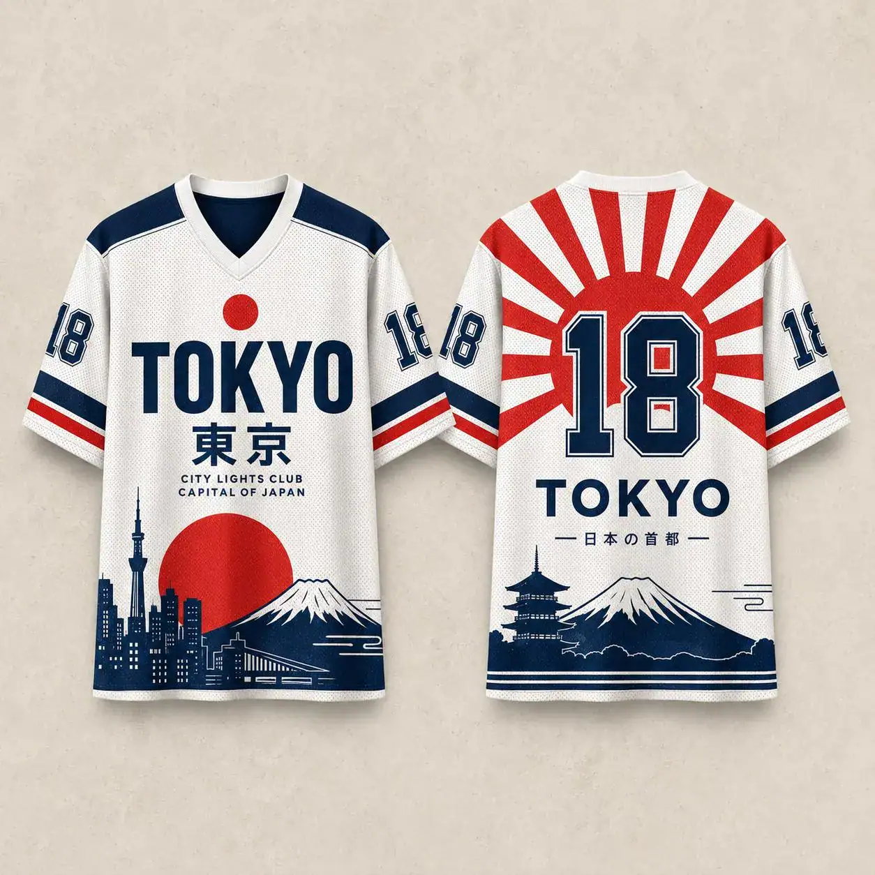 Tokyo City Baseball Jersey, Japan Skyline Graphic Tee, Mount Fuji Streetwear Top, Rising Sun Sport Shirt, Urban Tokyo Style Gift