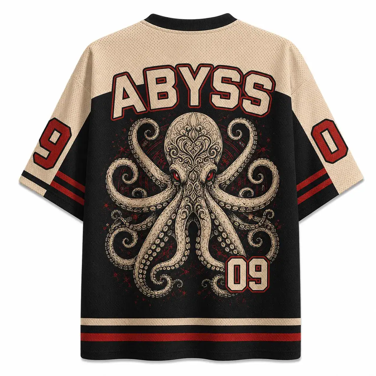 Abyss Octopus Jersey | Custom Number 09 Football Jersey | Deep Sea Kraken Sports Shirt - Image 2