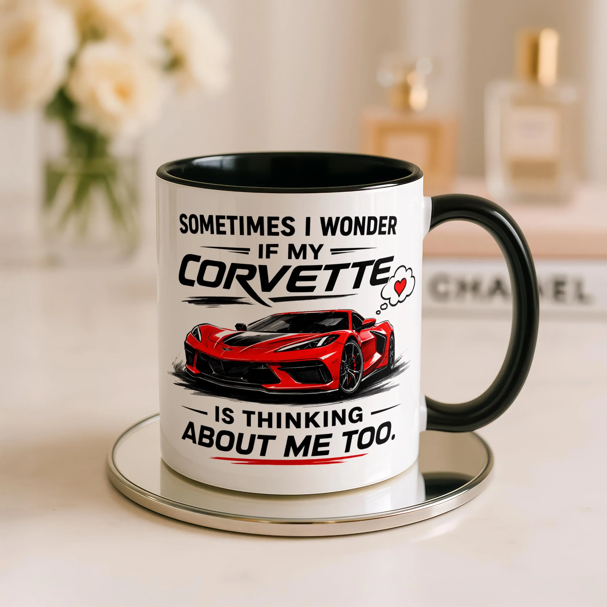 Funny Corvette Mug, Corvette Coffee Mug, Corvette Lover Gift, Car Enthusiast Mug, Corvette Owner Gift, Sports Car Mug Funny Corvette Mug, Corvette Coffee Mug, Corvette Lover Gift, Car Enthusiast Mug, Corvette Owner Gift, Sports Car Mug - Image 1