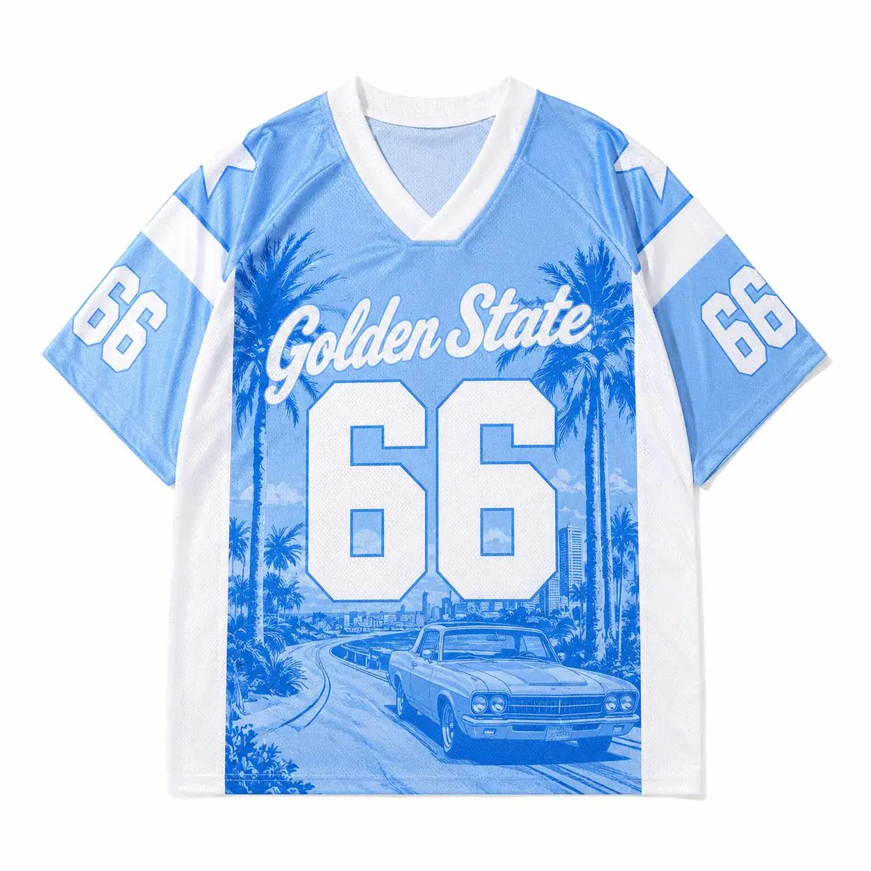 Golden Coast 66 Jersey | Vintage Beach Retro Sports Top