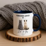 Personalized Angel Pet Memorial Mug Forever Loved Dog and Cat Loss Coffee Cup Custom Name Sympathy Keepsake Gift for Pet Lovers - Image 5