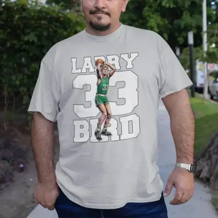 Basketball Player T-Shirt Design: Bird Comic Image Shirt - Image 4