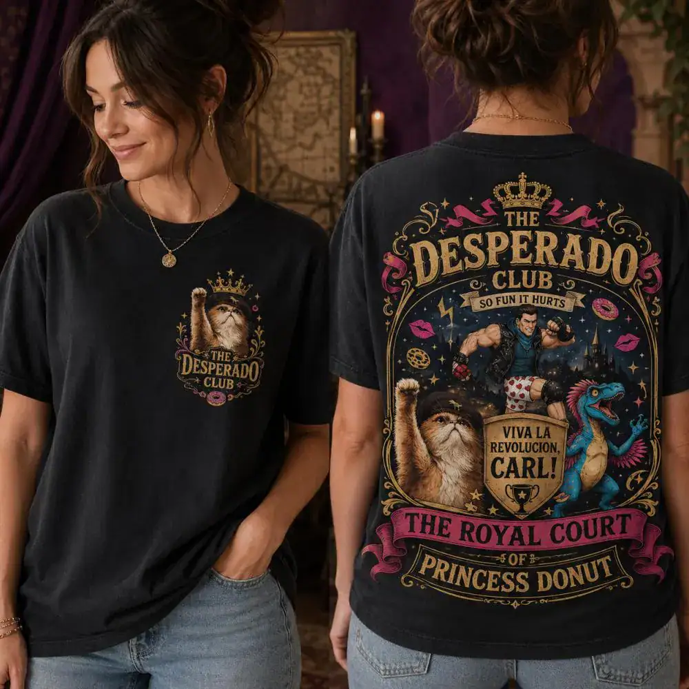 The Desperado Club Vintage Tee Shirt, Dungeon Crawler Carl Tee, Fantasy Booktok Comfort Colors Tshirt, New Achievement Carl Graphic Shirt