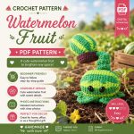 Watermelon Crochet Pattern, Cute Watermelon Amigurumi PDF Pattern, Kawaii Fruit Plush, Beginner Crochet Tutorial, Food Decor Digital Download