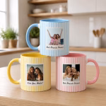 Best Friend Custom Gifts Stripe Mugs, Bestie Gifts for Women, Gift for Best Friend Mug for Friendship Bff Gifts for Birthday Gift for Her