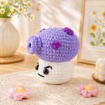 Purple Mushroom Crochet Pattern, Cute Mushroom Amigurumi PDF Pattern, Kawaii Plush Toy, Woodland Decor, Beginner Friendly DIY Digital Download - Image 6