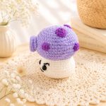 Purple Mushroom Crochet Pattern, Cute Mushroom Amigurumi PDF Pattern, Kawaii Plush Toy, Woodland Decor, Beginner Friendly DIY Digital Download - Image 7