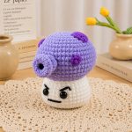 Purple Mushroom Crochet Pattern, Cute Mushroom Amigurumi PDF Pattern, Kawaii Plush Toy, Woodland Decor, Beginner Friendly DIY Digital Download - Image 4