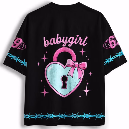 Fill Me Daddy Cupcake Jersey Shirt, Cute Kawaii Dessert Graphic Sports Jersey - Image 2
