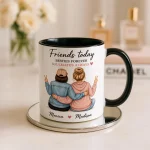 Personalized Best Friend Mug, Custom Bestie Gift for Her, Friendship Gifts for Women Friends, Long Distance Best Friend Gift Sister Birthday - Image 2