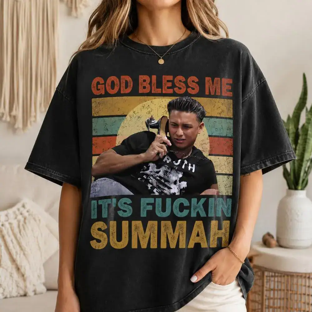 It’s F*cken Summah Vintage Tshirt, God Bless Me Shirt, It's Summah Tee, Summer Vintage Shirt, Funny Meme Gift for Her, Unisex Funny T-Shir