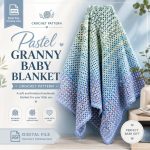 Pastel Granny Baby Blanket Crochet Pattern PDF, Granny Square Baby Blanket Pattern, Easy Crochet Blanket, Newborn Blanket,  Digital Download