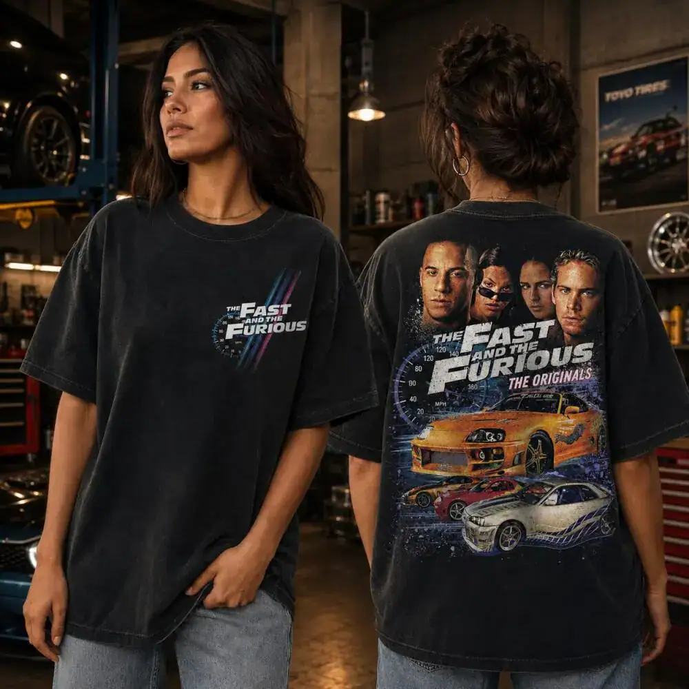 Fast and the Furious T-Shirt, Originals Movie Graphic Tee, Vintage Racing Cars Shirt, Gift for Movie Fan, Unisex Cotton Top