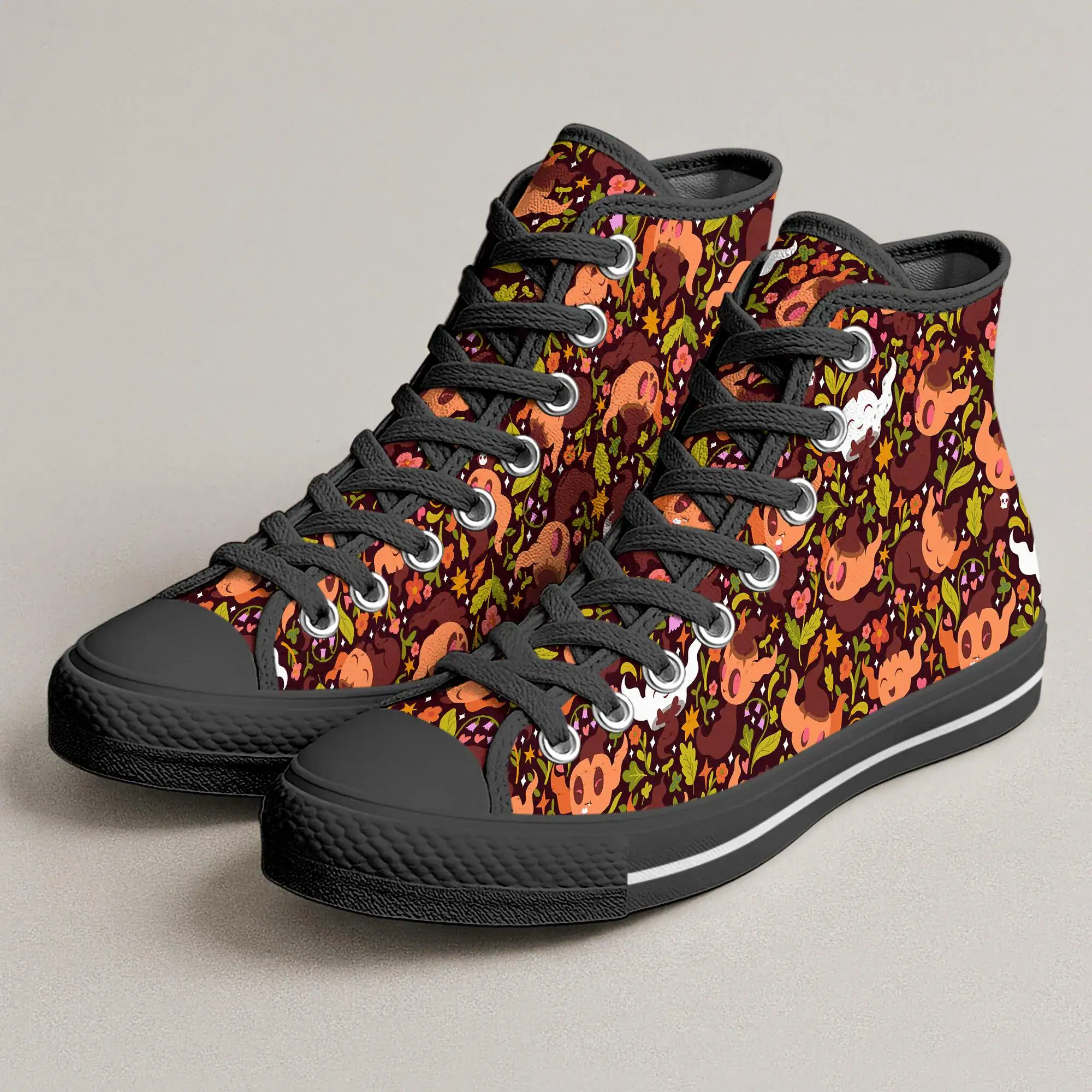 Phantump Canvas Shoes Cute Kawaii High Top Sneakers Forest Spirit Pattern Casual Footwear Unisex Anime Canvas Shoes Phantump Shoes Gifts Phantump Canvas Shoes Cute Kawaii High Top Sneakers Forest Spirit Pattern Casual Footwear Unisex Anime Canvas Shoes Phantump Shoes Gifts - Image 1