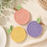 Crochet Lemon Coaster Pattern PDF, Fruit Coaster Crochet Pattern, Citrus Mug Rug, Kitchen Decor Crochet Pattern,  Digital Download - Image 2