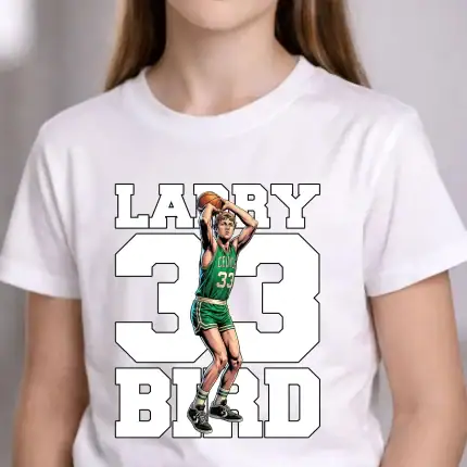 Basketball Player T-Shirt Design: Bird Comic Image Shirt - Image 3