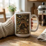 Funny Adhd Coffee Mug, Adhd Gift for Adults, Tarot Style Mug, Mental Health Mug, Psychology Gift, ADHD Humor Mug, ADHD Tarot Card Mug - Image 2