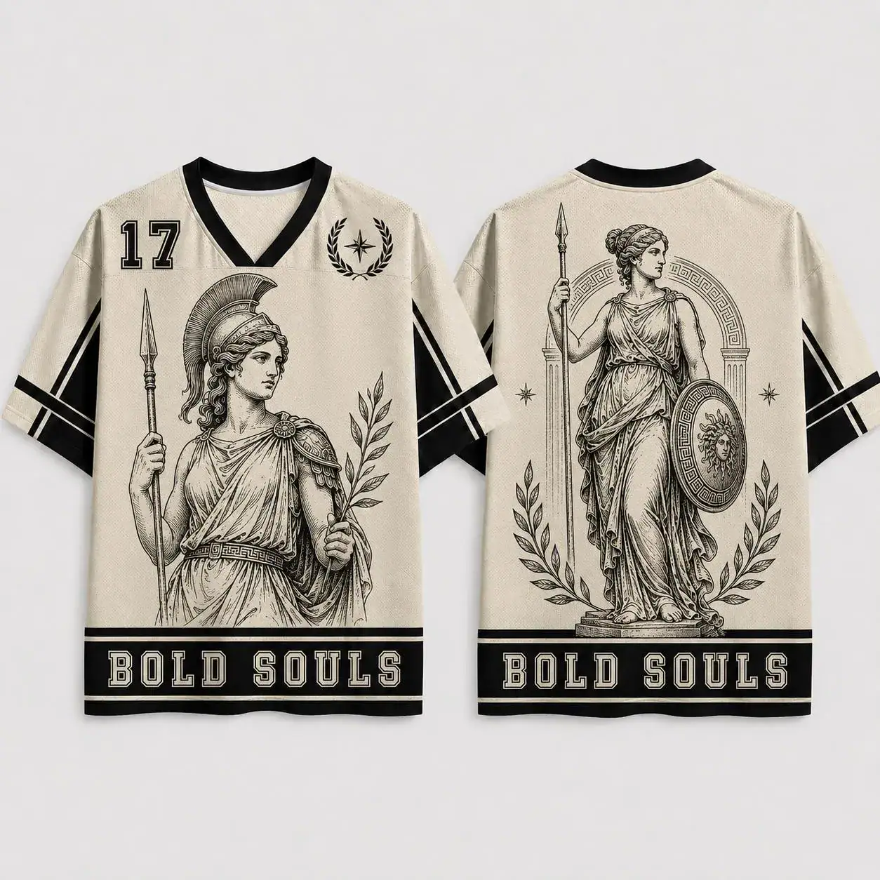 Athena Greek Goddess Jersey, Bold Souls Baseball Shirt, Mythology Warrior Sports Tee, Ancient Greece Custom Name Number Gift