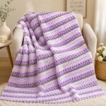 Bobble Stripe Blanket Crochet Pattern PDF, Textured Afghan Crochet Tutorial, Easy Throw Blanket Pattern, Beginner Friendly,  Digital Download - Image 6