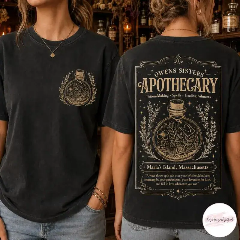 Owens Sisters Midnight Margaritas Shirt, Witchy Graphic Tee, Halloween Movie Shirt 2026, Sisters Gift for Her, Halloween Witchy Shirt