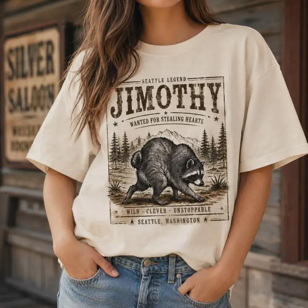 Jimothy Raccoon Shirt, Funny Vintage Raccoon Shirt, Woodland Washington Tee, Protect Jimothy, Be A Jimothy, Gifts For Fan Lover Nature