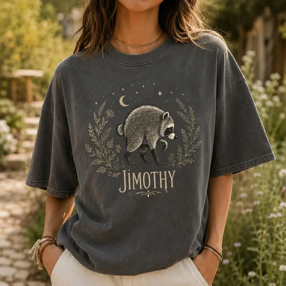 Jimothy Raccoon T-Shirt, Funny Vintage Raccoon Shirt, Woodland Washington Tee, Protect Jimothy, Be A Jimothy, Gifts For Fan Lover Nature