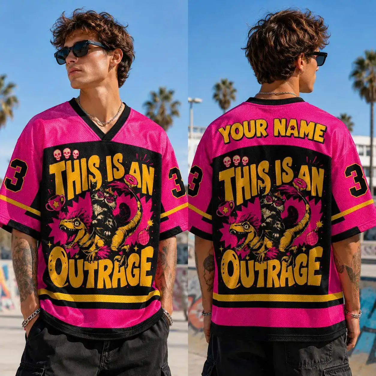 Personalized Dungeon Crawler Carl Football Mesh Jersey, Custom Name Gamer Jersey, Funny Fantasy Fan Gift, Breathable Sports Shirt