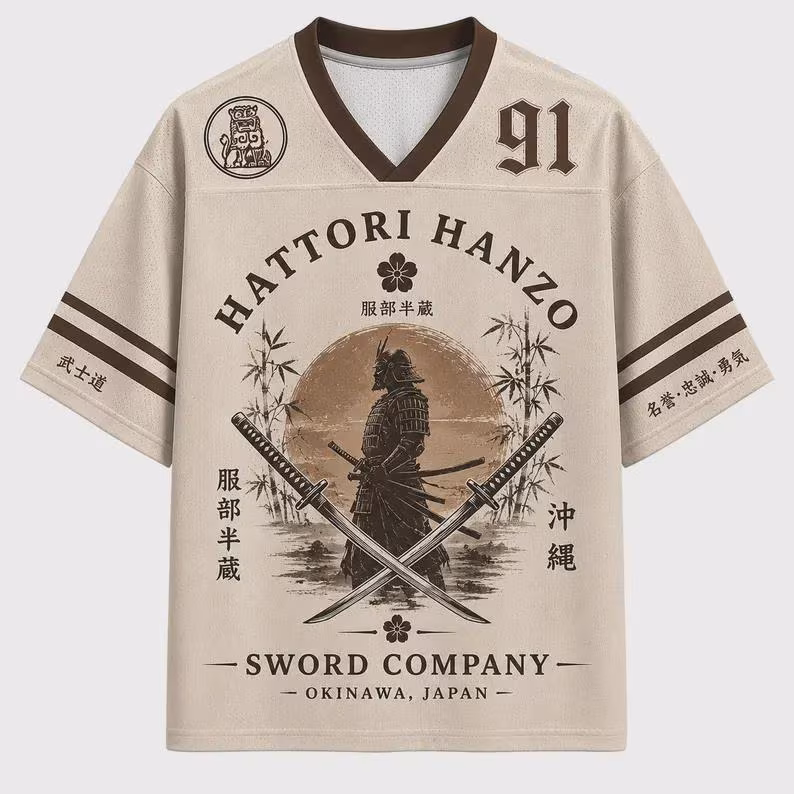Samurai Sword Company Jersey – Vintage Okinawa Japan Baseball Shirt