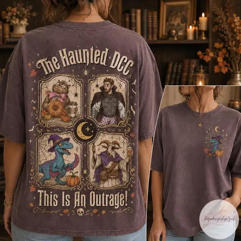 Carl Donut and Mongo, Dungeon Crawler Carl Halloween Shirt Comfort Colors, Spooky Season Haunted DCC TShirt, Prepotente Scifi Book Merch
