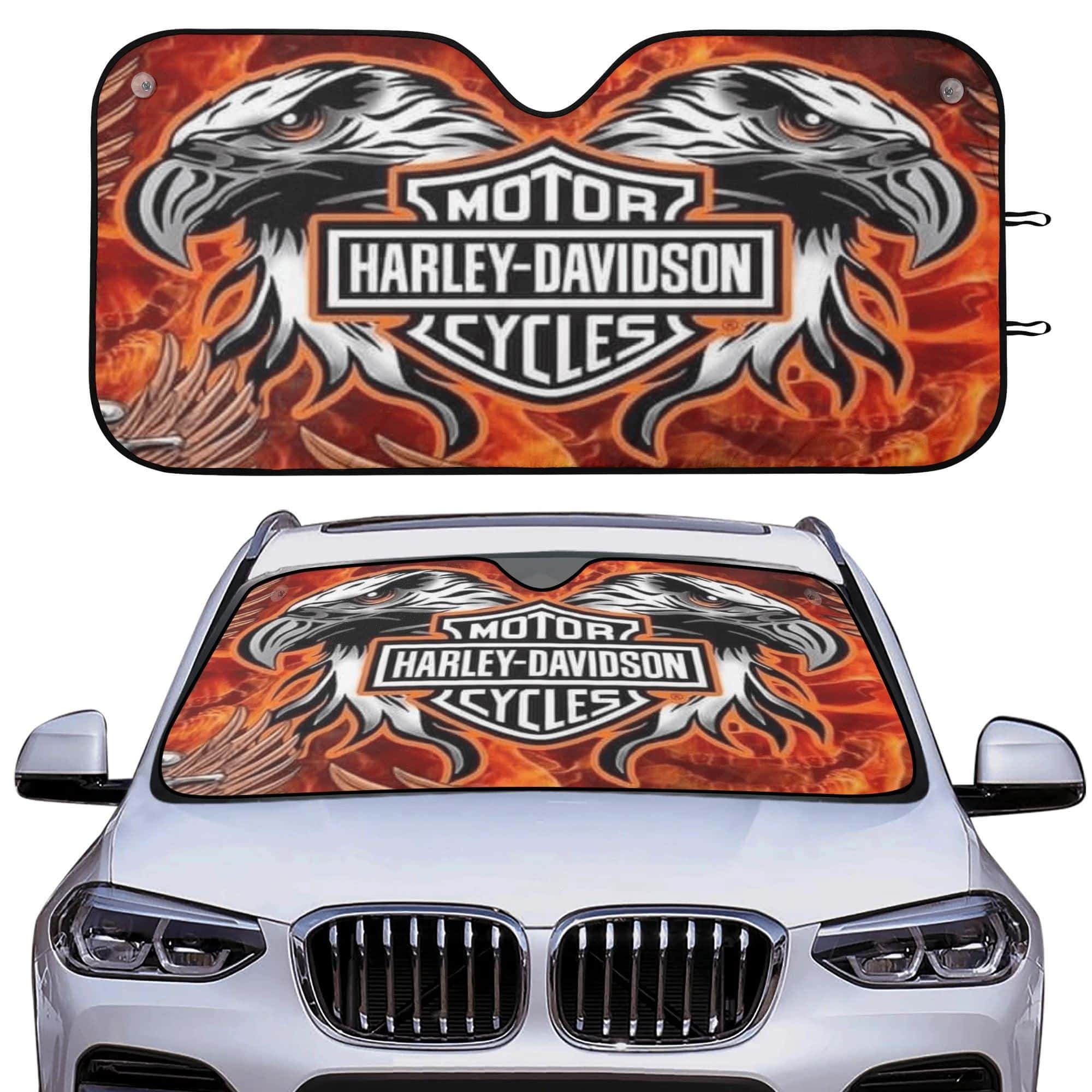 Classic American Cruiser Motorcycle Car Sun Shade Vintage Windshield Protector