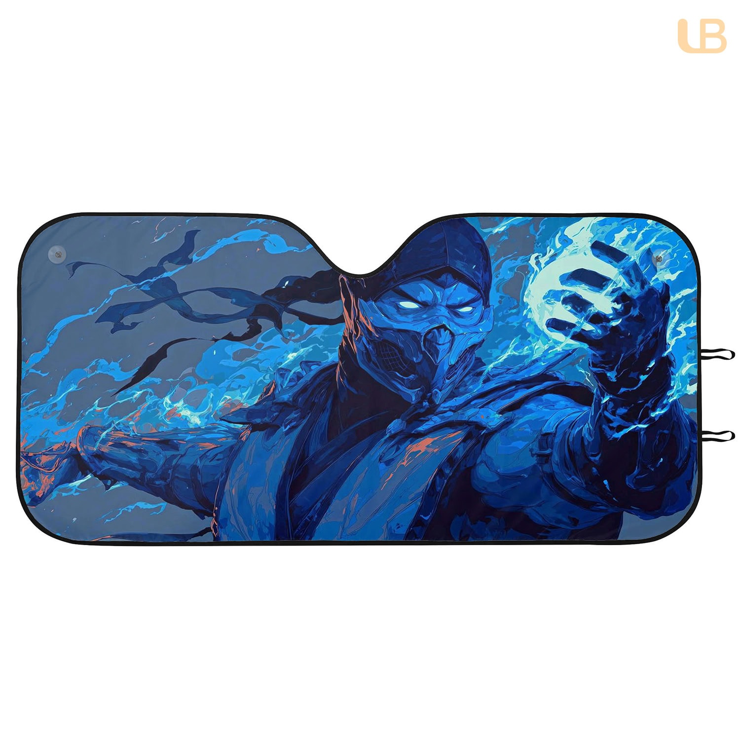 Sub-Zero Mortal Kombat Car Sun Shade Front Windshield UV Protector