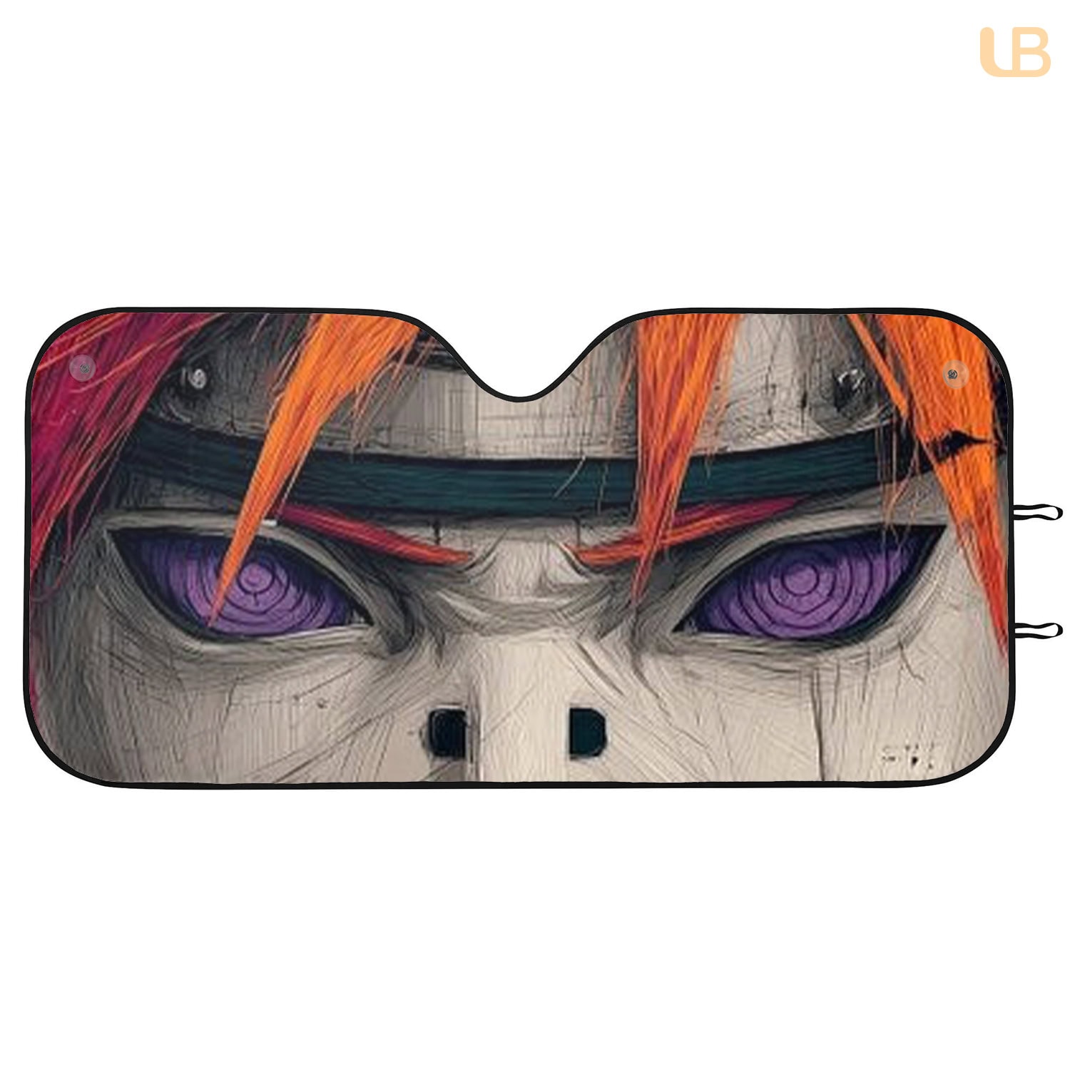 Naruto Pain Eyes Car Sun Shade Windshield UV Protector