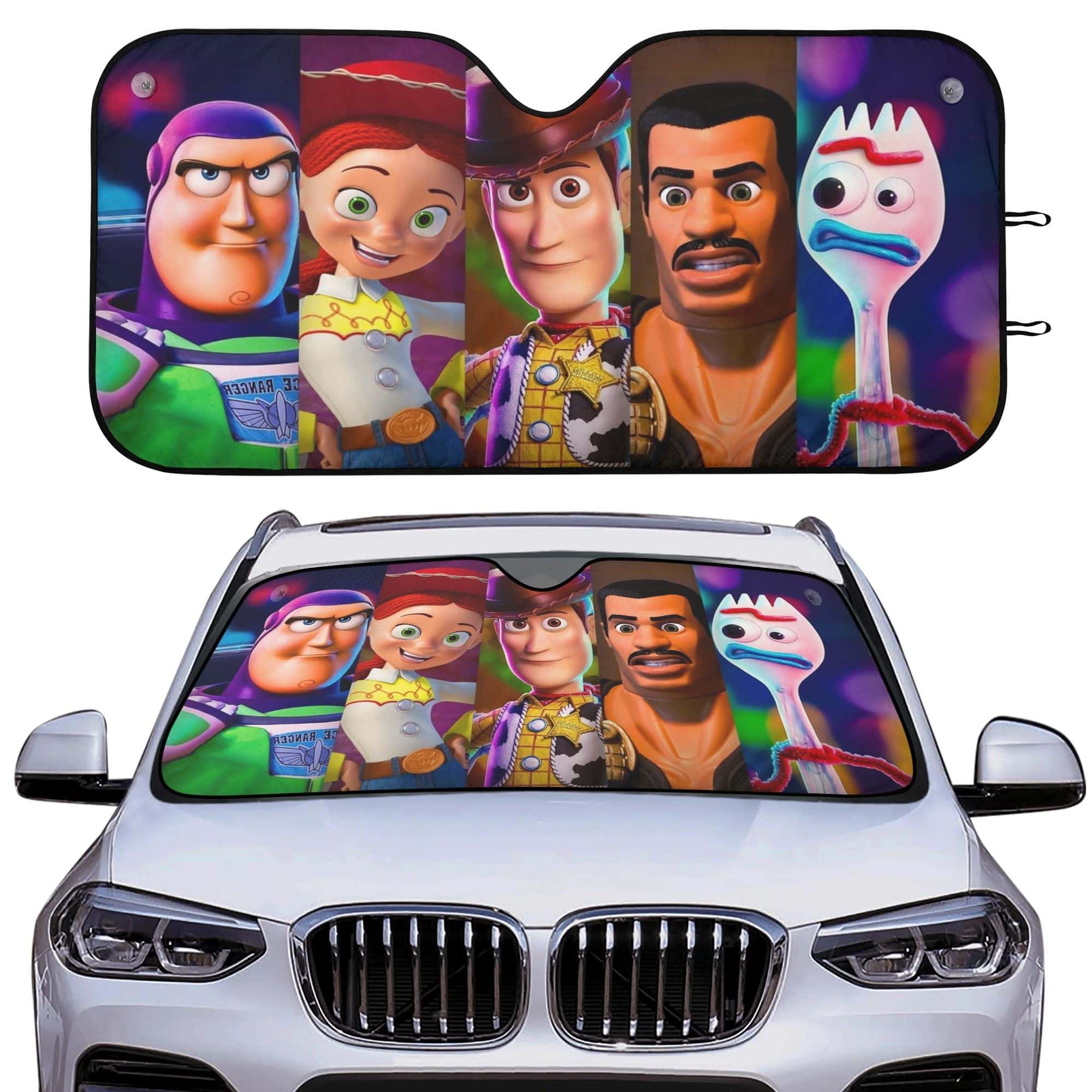 Toy Story Characters Collage Car Sun Shade DN Pixar UV Protector
