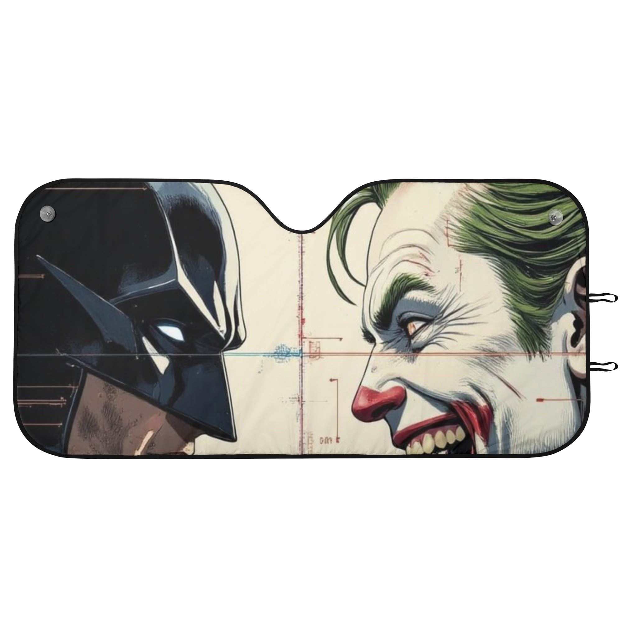 Batman vs Joker Car Sun Shade DC Comics Windshield UV Protector
